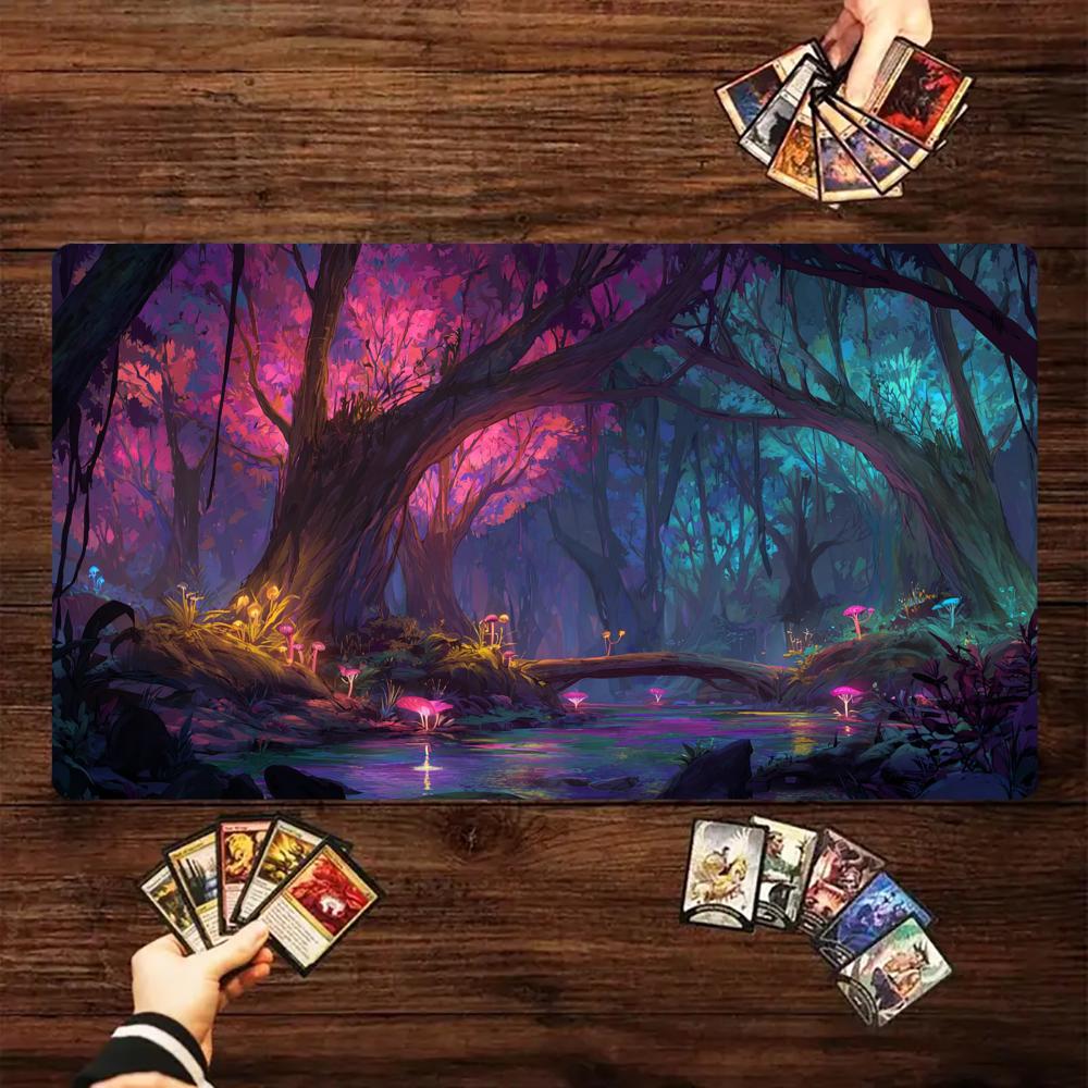 Play Mat Neoprene - Forest Secret Realm Thema TCG Speelmat