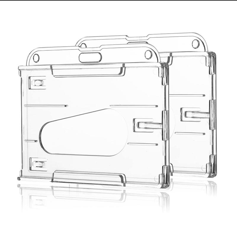 Card Sleeves Protector - Transparante kaartsleuven ID-tag Badgehouder Badgehaspel Credit