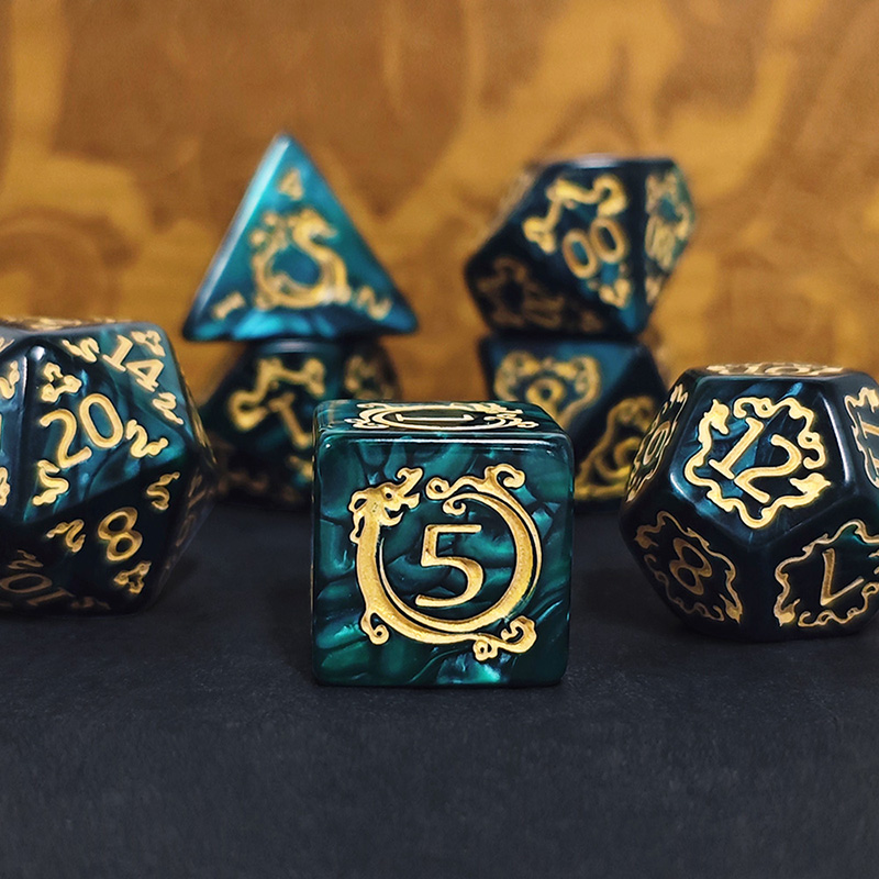 Dice Set Polyhedral - 7 stks DND Dobbelstenen 7 stks/set