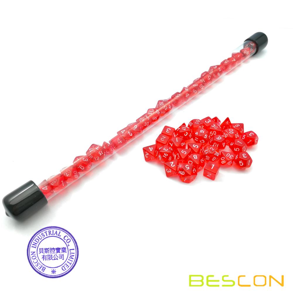 Bescon 28 Pcs Doorschijnende R - Dice Set Polyhedral recensie en prijs