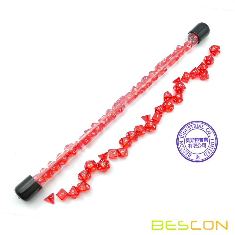 Bescon 28 Pcs Doorschijnende R - Dice Set Polyhedral recensie en prijs