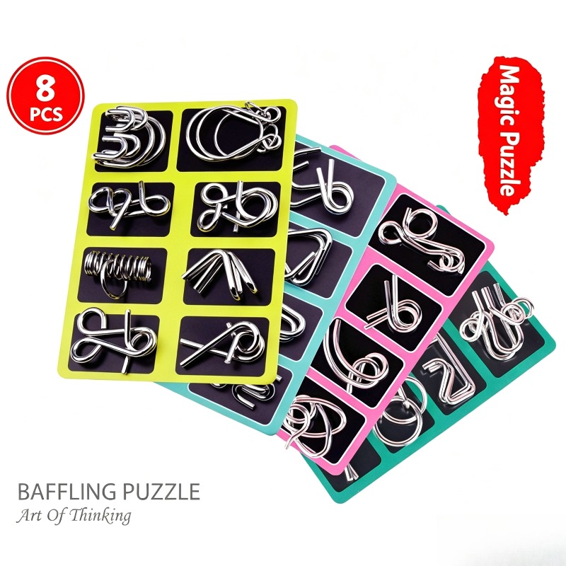8-delige metalen puzzelset, kl - Board Game Pdf recensie en prijs
