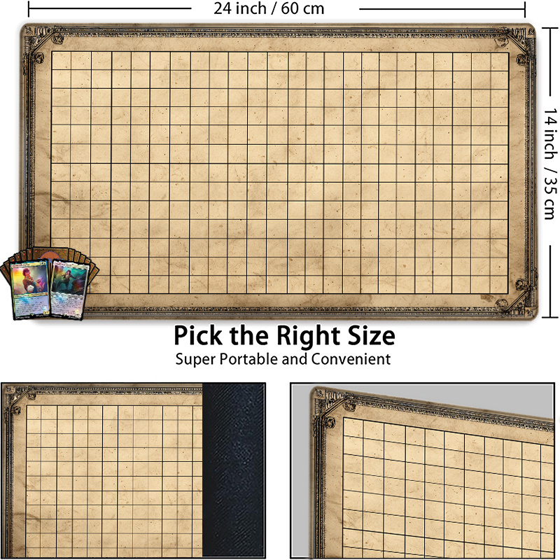 Vintage Grid Tabletop Game Mat - Play Mat Neoprene recensie en prijs