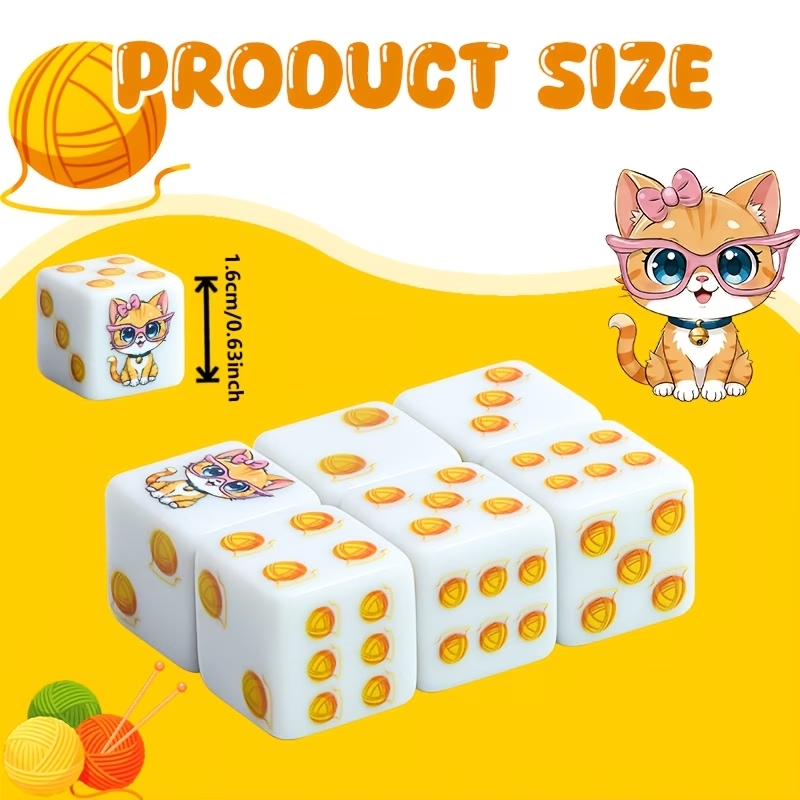 6 stuks Cat Paw Print polyhedr - Dice Set Polyhedral recensie en prijs