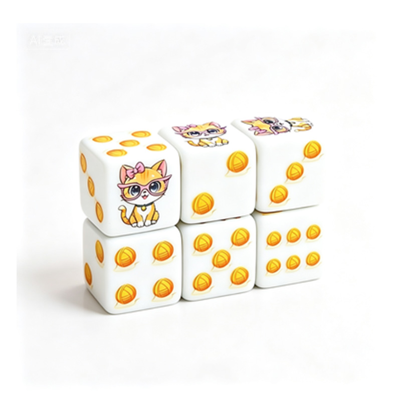 6 stuks Cat Paw Print polyhedr - Dice Set Polyhedral recensie en prijs