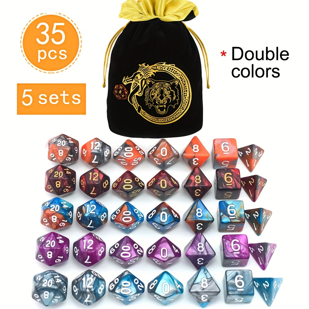 D&D 5 Sets 35 Stuks Polyedrisc - Dice Set Polyhedral recensie en prijs