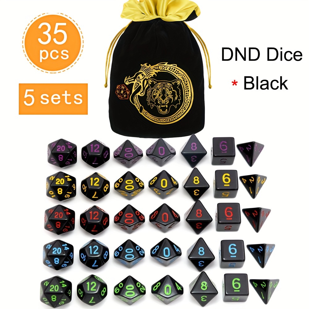 D&D 5 Sets 35 Stuks Polyedrisc - Dice Set Polyhedral recensie en prijs